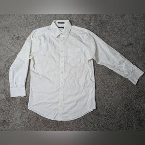 Elegant White Men's Dress Shirt